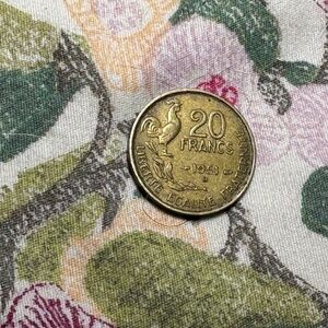 🪙 1951 France 20 Francs Coin — Fourth Republic — Marianne & Rooster — Vintage